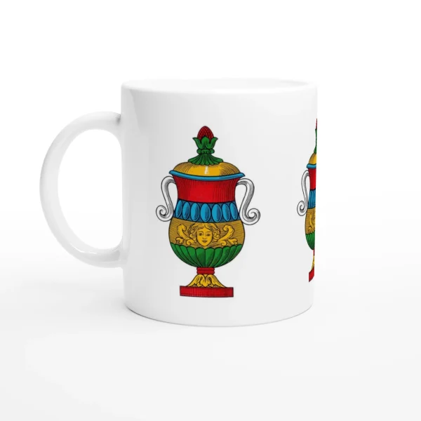 Neapolitan Cards Asso di Coppe - White 11oz Ceramic Mug
