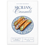 Sicilian Cannoli Premium Semi-Glossy Paper Wooden Framed Poster