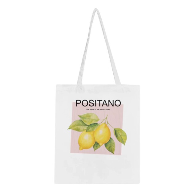 Positano, The Jewel of the Amalfi Coast - Classic Tote Bag White