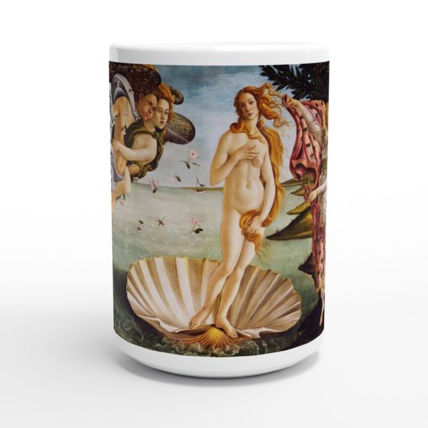 Botticelli The Birth of Venus - White 15oz Ceramic Mug