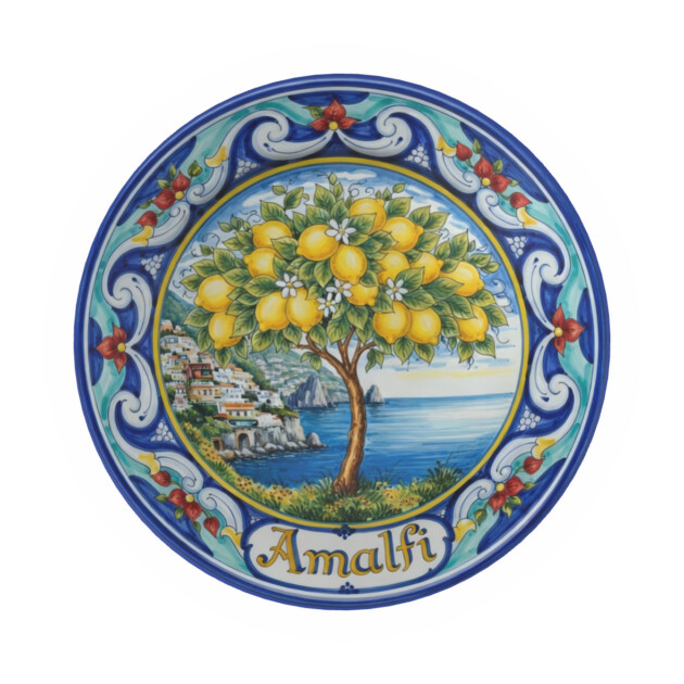 Amalfi Coast Lemon Tree Antibacterial Stonemax Resin Bowl | Italian Style Serving Dish