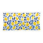 Amalfi Lemon White Clay Serving Tray – Italian Coastal Rectangular Platter for Home & Kitchen