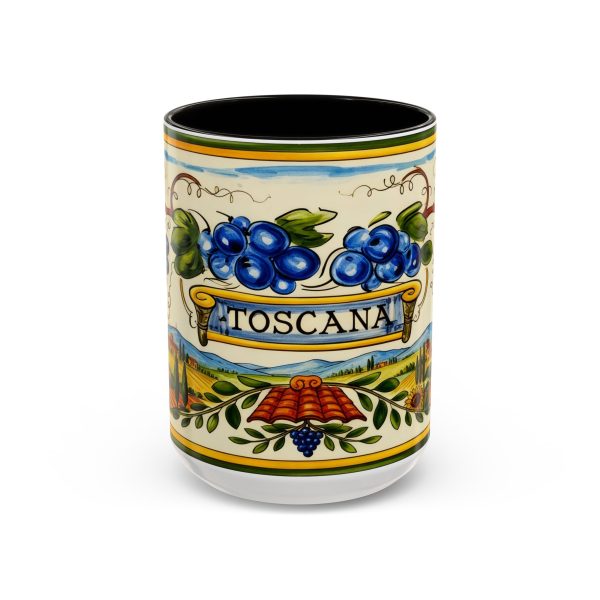 Toscana Mug: Italian Vineyard Ceramic Coffee Cup (15oz)