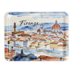 Florence Style Serving Tray, Inspired by Renaissance Art, Scratch Resistant Plastic, Star Decor