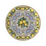 Italian Inspired Lemon Motif - Shatter Resistant Stonemax Resin Bowl