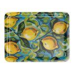Lemon Pattern Scratch Resistant Plastic Serving Tray