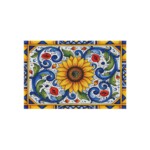 Tuscan Sunflower Outdoor Rug — Bright Ceramic-Inspired Garden Patio & Kitchen Mat