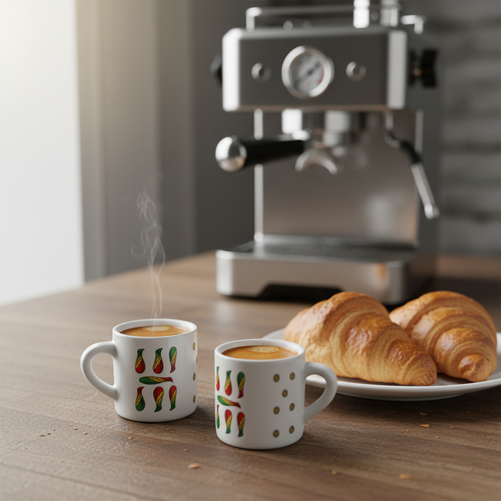 Italian Card Game Inspired Espresso Cup 6oz - Traditional Scopa Card Motifs - Authentic Cafe Style - Image 3