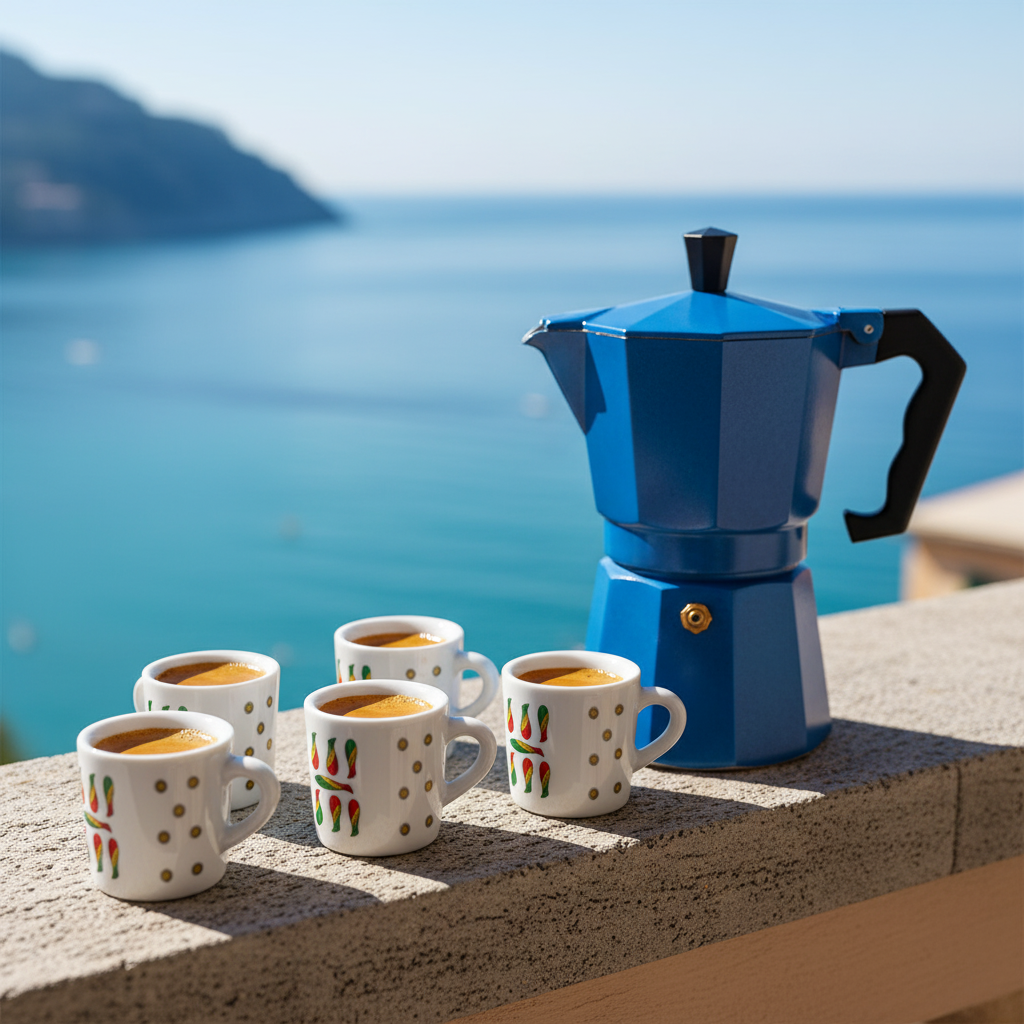 Italian Card Game Inspired Espresso Cup 6oz - Traditional Scopa Card Motifs - Authentic Cafe Style - Image 5