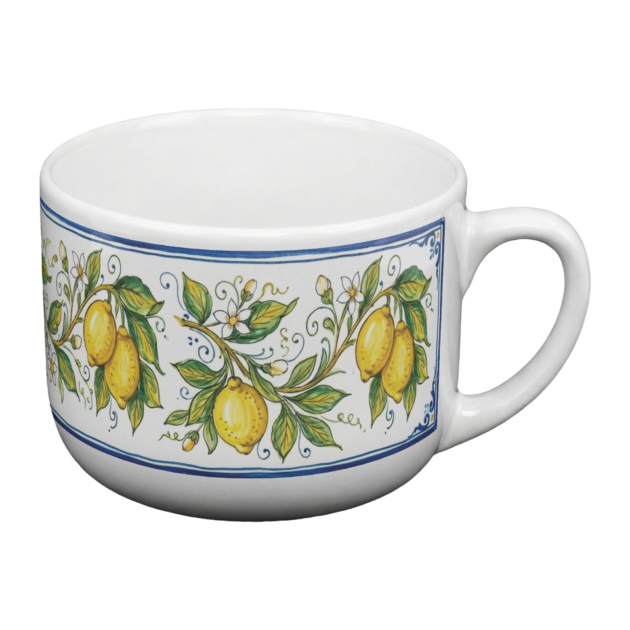Amalfi Coast Morning 25oz Ceramic Latte Mug