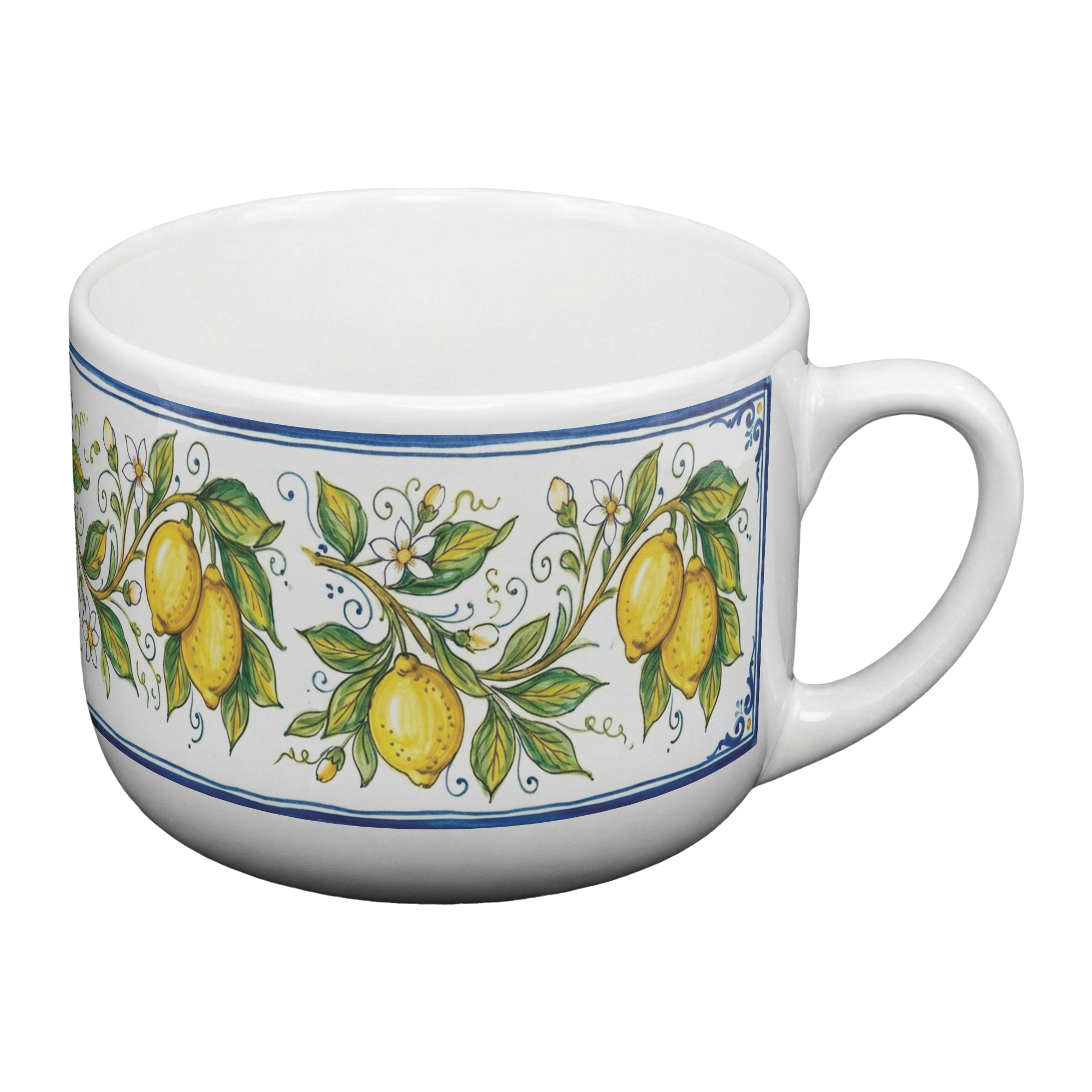 Amalfi Coast Morning 25oz Ceramic Latte Mug