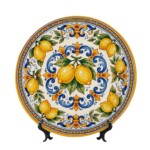 Coastal Summer Lemon Display Plate Inspired By Positano Artisan Design Aesthetic Room Decoration