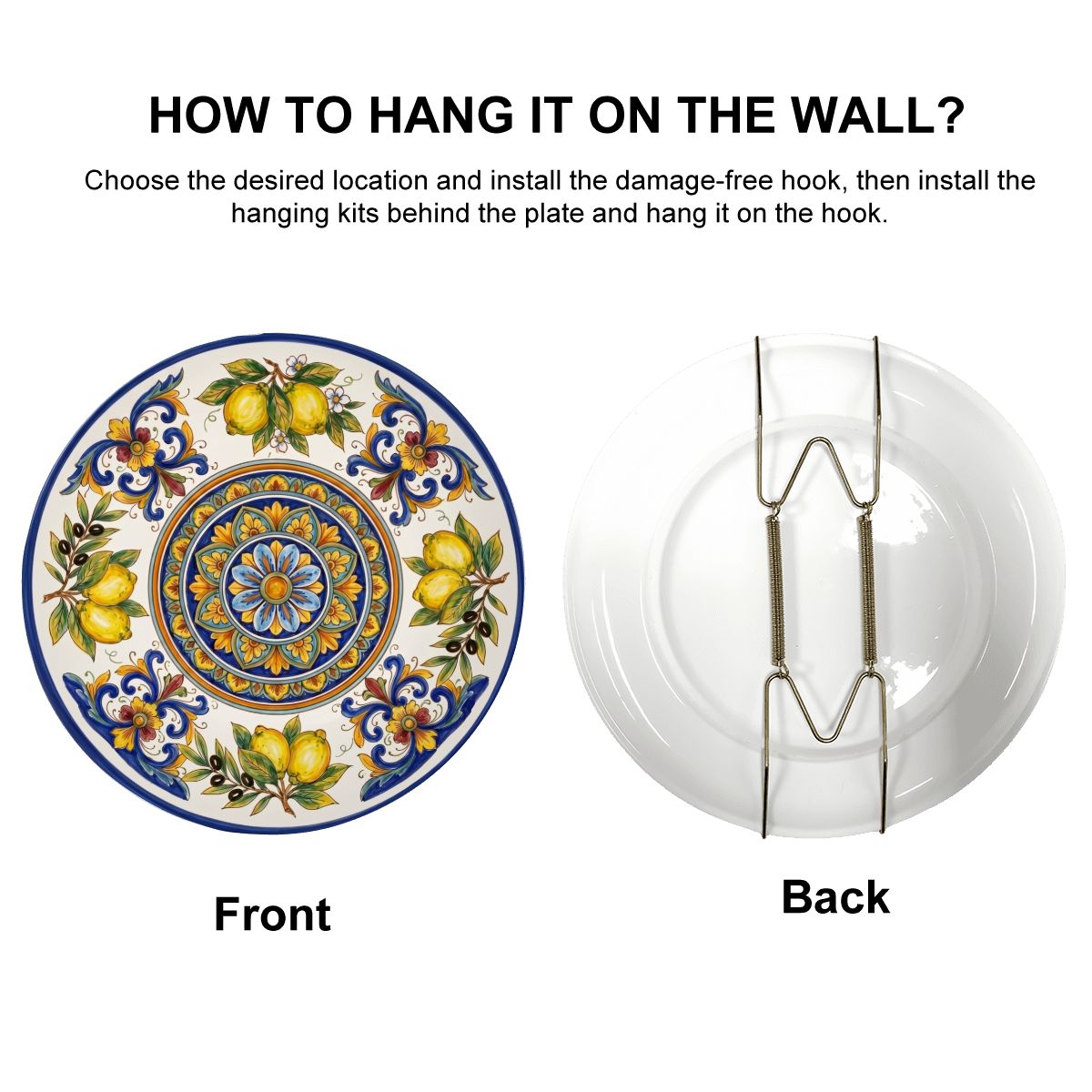 Vibrant Display Plate Inspired by Sicily – Mediterranean Lemon Ceramic Art - Image 17