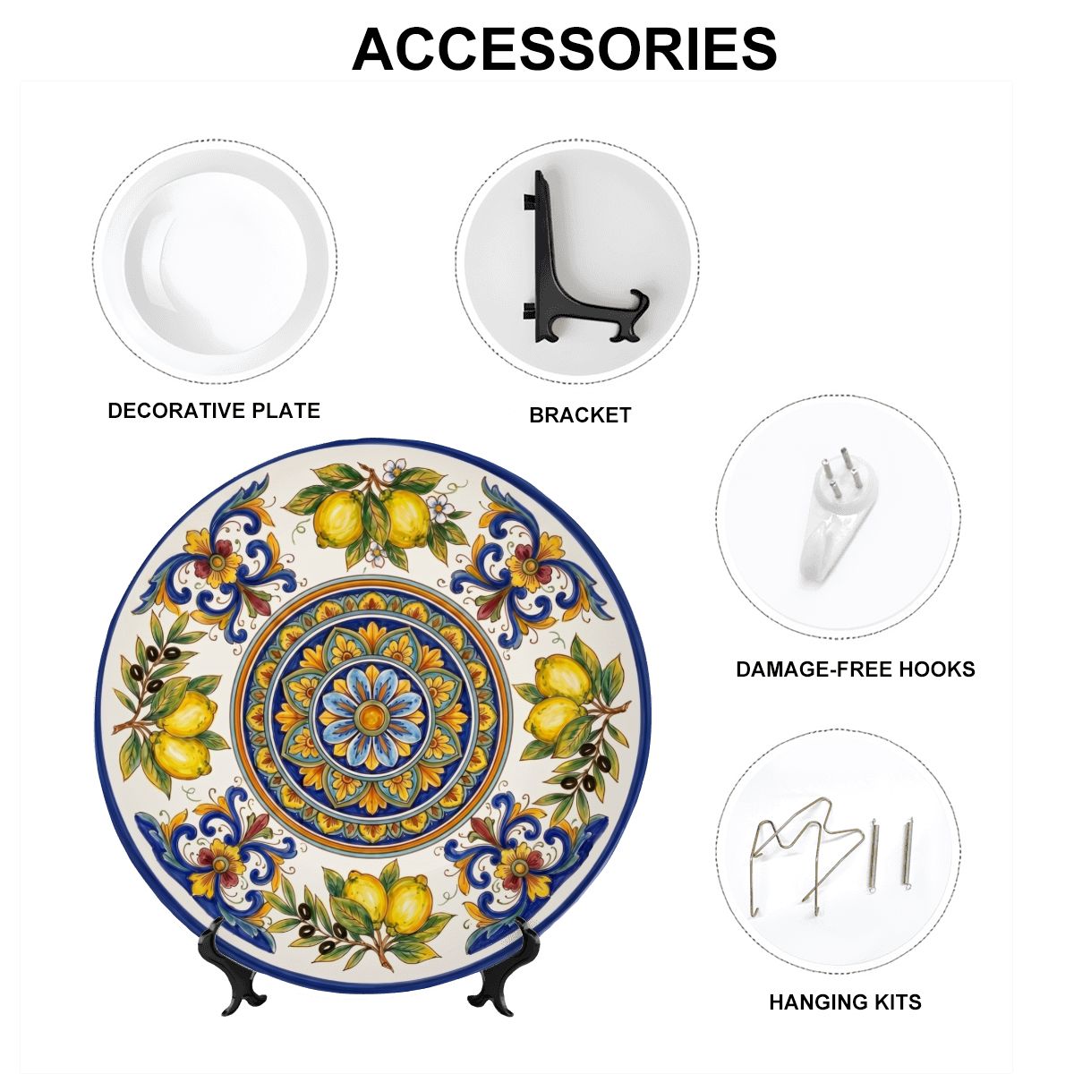 Vibrant Display Plate Inspired by Sicily – Mediterranean Lemon Ceramic Art - Image 16