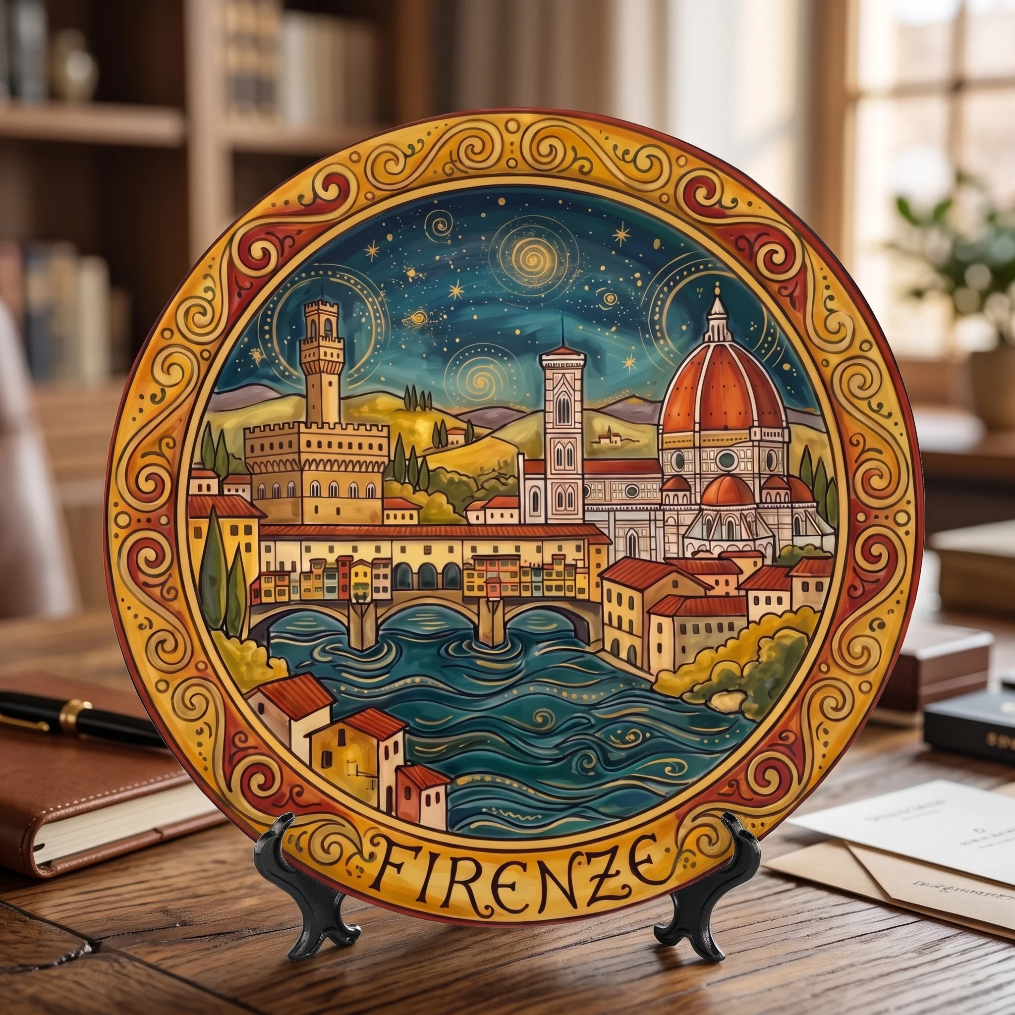 Florence Decorative Display Plate Italian City Skyline Wall Art Tuscan Style Kitchen Home Accent Decor Italy Travel Souvenir Gift - Image 10
