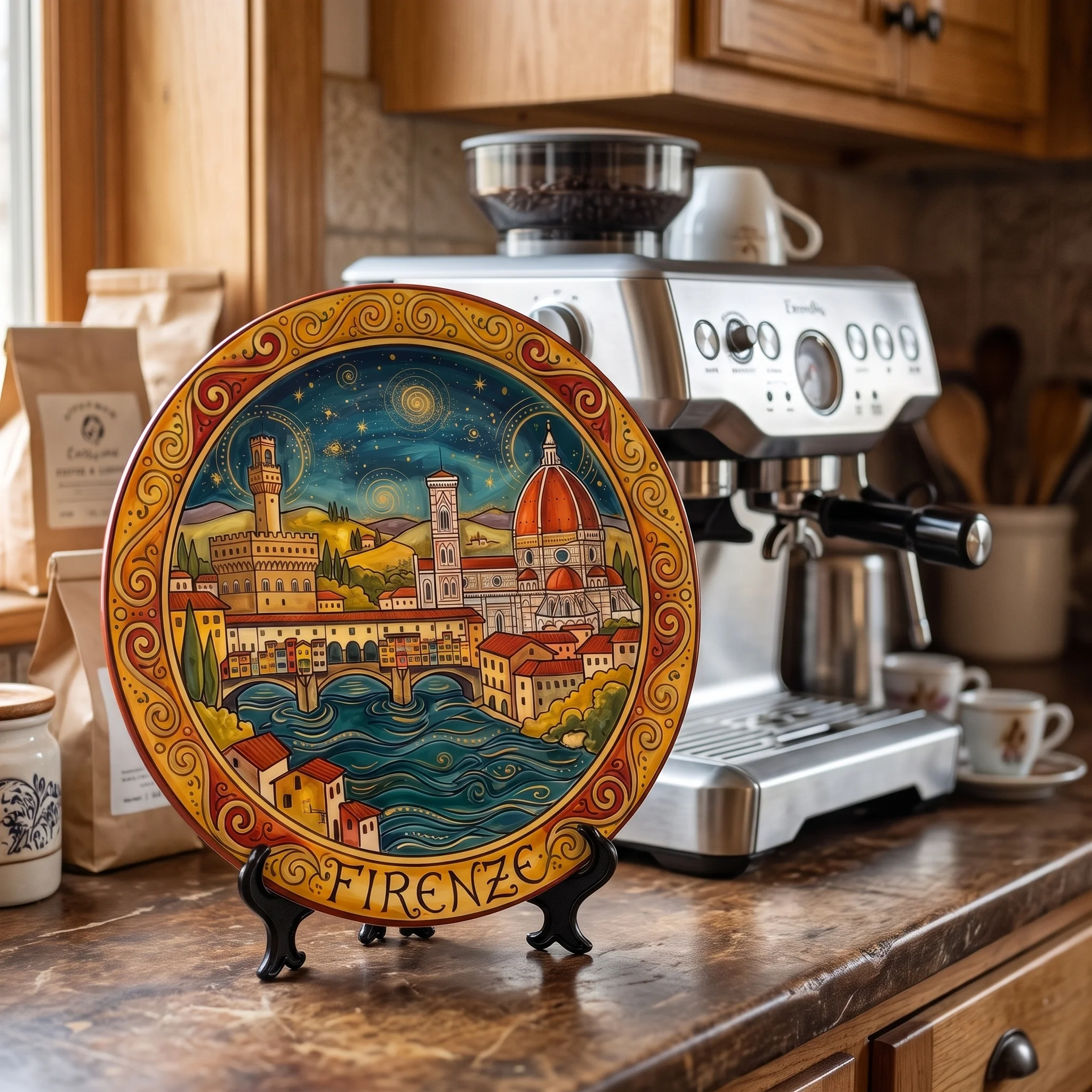 Florence Decorative Display Plate Italian City Skyline Wall Art Tuscan Style Kitchen Home Accent Decor Italy Travel Souvenir Gift - Image 11