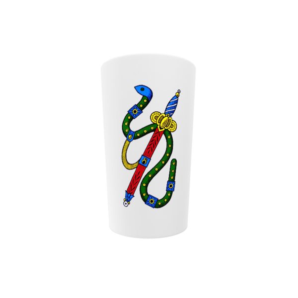 Asso di Spade 3 oz Espresso Cup, Italian Playing Card Scopa Design Demitasse, Saucer Not Included