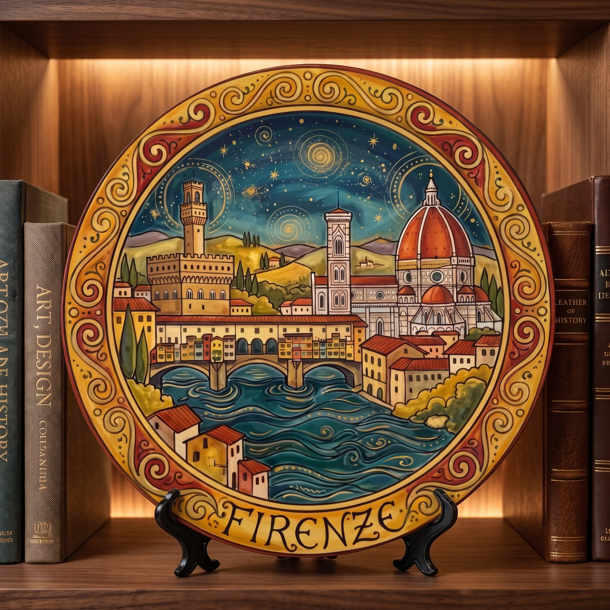 Florence Decorative Display Plate Italian City Skyline Wall Art Tuscan Style Kitchen Home Accent Decor Italy Travel Souvenir Gift - Image 5